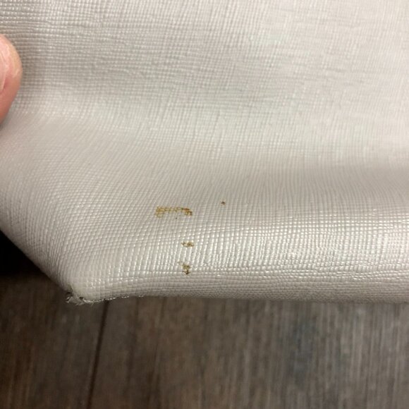 VINCE CAMUTO Leila Gray Saffiano Leather Shoulder Tote Travel Bag READ DESCRIPT. - Picture 4 of 12